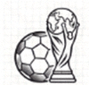 体育直播官网金色奖杯与足球组合Logo